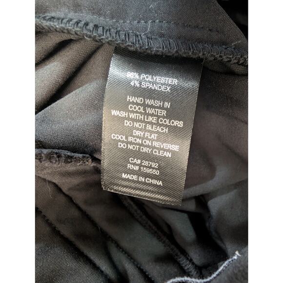 NWOT! MAISON D' AMELIE! LUXE BLACK VELOUR DOUBLE GOLD BUTTON ROWS SLACKS! SZ 14 - Picture 9 of 10